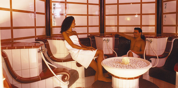 Japanisches Dampfbad im Hotel Schalber in Serfaus