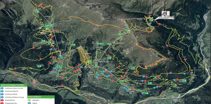 Serfaus-Fiss-Ladis Bike map