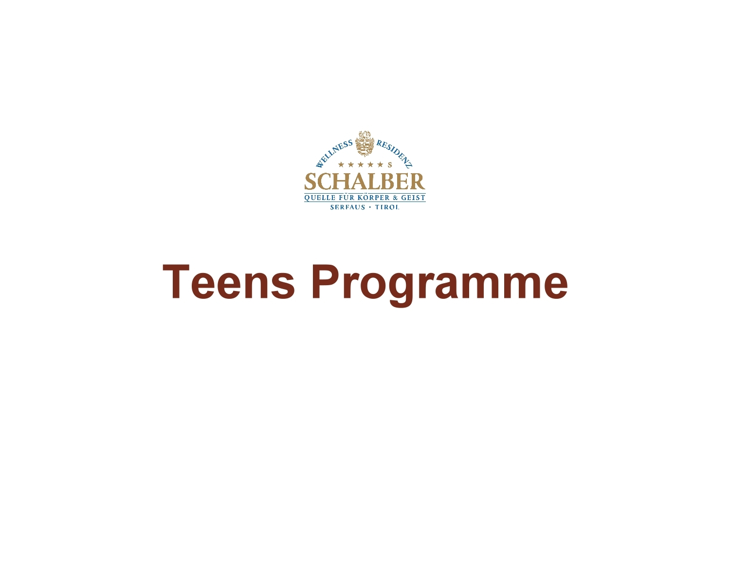 Teens Programme